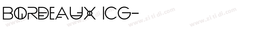 Bordeaux ICG字体转换